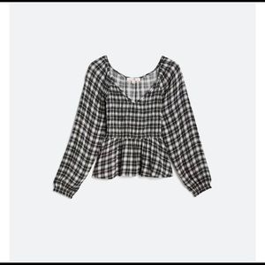 DAISY & Delilah Peplum Crop top Stitch Fix